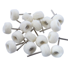 Load image into Gallery viewer, MT-3YM Cashmere Ball Polishing Wheel Metal Mirror Polishing With Rod Wool Grinding Head, 5pcs, 10pcs, 20pcs, 100pcs