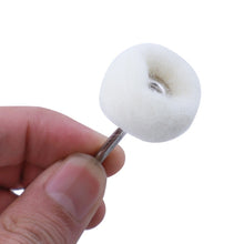 Load image into Gallery viewer, MT-3YM Cashmere Ball Polishing Wheel Metal Mirror Polishing With Rod Wool Grinding Head, 5pcs, 10pcs, 20pcs, 100pcs