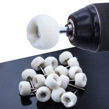 Load image into Gallery viewer, MT-3YM Cashmere Ball Polishing Wheel Metal Mirror Polishing With Rod Wool Grinding Head, 5pcs, 10pcs, 20pcs, 100pcs
