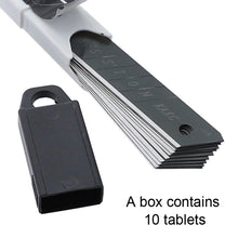 Load image into Gallery viewer, KAKC-18 Black Blade Cutter Blade 18mm Wall Cutter Blade, Specification:, 10pcs /Box, 100pcs /Box