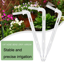 Load image into Gallery viewer, 10pcs FR-258 4/7mm Capillary Transparent Curved Drop Arrow Gardening Micro-Spray Irrigation Arrow