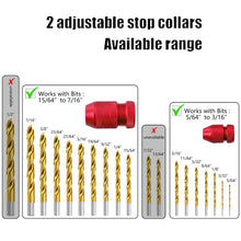 Load image into Gallery viewer, Adjustable Bit Stop Locator Drilling Aid Tool, Type  2-5, Type 6-11