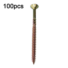 RUITOOL T25 100pcs Woodworking Screws Torx Self Tapping Screws, 5 x 80mm, 4.5 x 60mm, 4.5 x 45mm, 4.5 x 35mm
