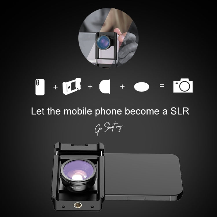 APEXEL CM-HB100CPL HB100mm HD External Macro Mobile Phone Lens with CPL