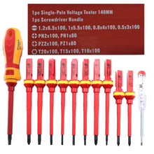 Load image into Gallery viewer, RDEER VDE-9913 13 In 1 Insulated Screwdriver Set Screwdriver Electrician Tools, VDE-9913