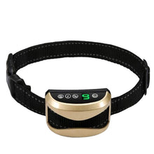Load image into Gallery viewer, USB Rechargeable Waterproof Dog Bark Collar With Vibration And Beep, Gold