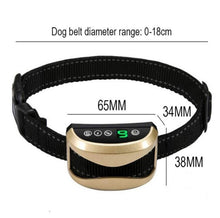 Load image into Gallery viewer, USB Rechargeable Waterproof Dog Bark Collar With Vibration And Beep, Gold
