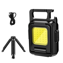 Load image into Gallery viewer, Double Sided COB Flashlight Mini Keychain Light Camping Light, Without Stand, With Stand