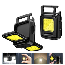 Load image into Gallery viewer, Double Sided COB Flashlight Mini Keychain Light Camping Light, Without Stand, With Stand
