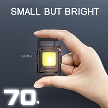Load image into Gallery viewer, Double Sided COB Flashlight Mini Keychain Light Camping Light, Without Stand, With Stand