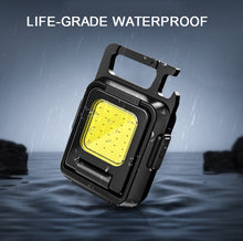 Load image into Gallery viewer, Double Sided COB Flashlight Mini Keychain Light Camping Light, Without Stand, With Stand