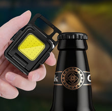 Load image into Gallery viewer, Double Sided COB Flashlight Mini Keychain Light Camping Light, Without Stand, With Stand