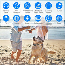 Load image into Gallery viewer, 2-In-1 Electric Dog Fence &amp; Remote Training Collar Adjustable Vibration &amp; Shock, For 1 Dog, For 2 Dogs, For 3 Dogs