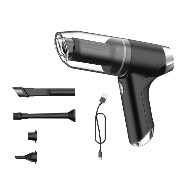 SUITU ST-6671 Wireless Car Vacuum Cleaner Small Handheld Blowing and Suction Dual Use, Style:, Basic Model Black, Basic Model White, Basic Model Black+Floor Brush, Basic Model White+Floor Brush, Brushless Silver Gray, Brushless Dark Green              ...
