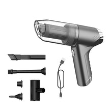 Load image into Gallery viewer, SUITU ST-6671 Wireless Car Vacuum Cleaner Small Handheld Blowing and Suction Dual Use, Style:, Basic Model Black, Basic Model White, Basic Model Black+Floor Brush, Basic Model White+Floor Brush, Brushless Silver Gray, Brushless Dark Green              ...
