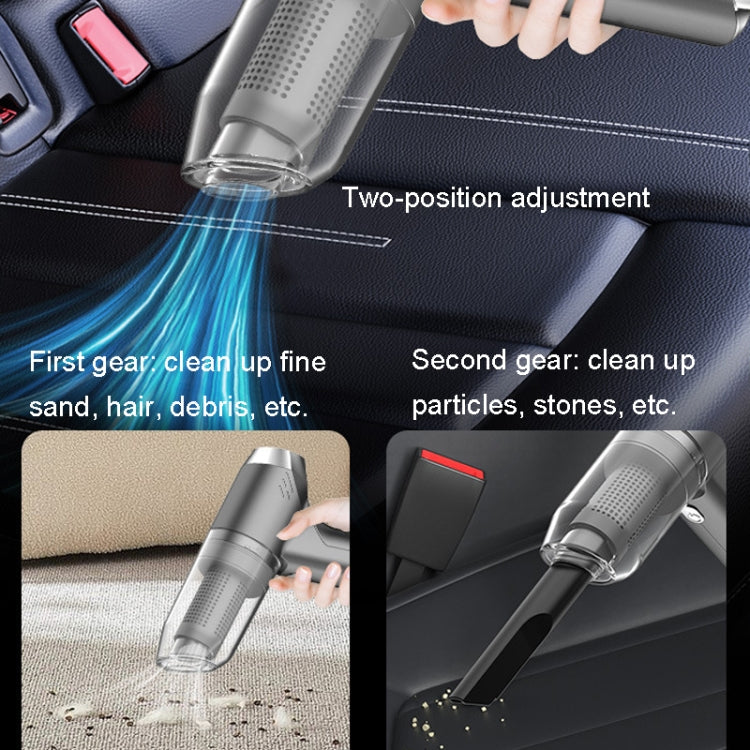 SUITU ST-6671 Wireless Car Vacuum Cleaner Small Handheld Blowing and Suction Dual Use, Style:, Basic Model Black, Basic Model White, Basic Model Black+Floor Brush, Basic Model White+Floor Brush, Brushless Silver Gray, Brushless Dark Green              ...