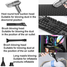 Load image into Gallery viewer, SUITU ST-6671 Wireless Car Vacuum Cleaner Small Handheld Blowing and Suction Dual Use, Style:, Basic Model Black, Basic Model White, Basic Model Black+Floor Brush, Basic Model White+Floor Brush, Brushless Silver Gray, Brushless Dark Green              ...