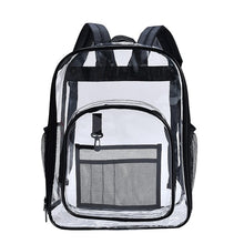 Load image into Gallery viewer, PVC Transparent Waterproof Backpack Student School Bag, Large Purple, Large Light Grey, Large Black, Small Pink, Small Black, Small Gray, Candy Color Black, Candy Color Green, Candy Colo Pink