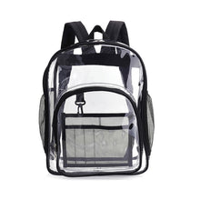 Load image into Gallery viewer, PVC Transparent Waterproof Backpack Student School Bag, Large Purple, Large Light Grey, Large Black, Small Pink, Small Black, Small Gray, Candy Color Black, Candy Color Green, Candy Colo Pink