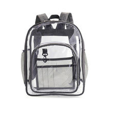 Load image into Gallery viewer, PVC Transparent Waterproof Backpack Student School Bag, Large Purple, Large Light Grey, Large Black, Small Pink, Small Black, Small Gray, Candy Color Black, Candy Color Green, Candy Colo Pink