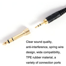 Load image into Gallery viewer, ZS0185 For Sennheiser HD598 / HD558 / HD518 / HD595 Earphone Spring Cable, Cable Length: 1.4m-3m, ZS0185