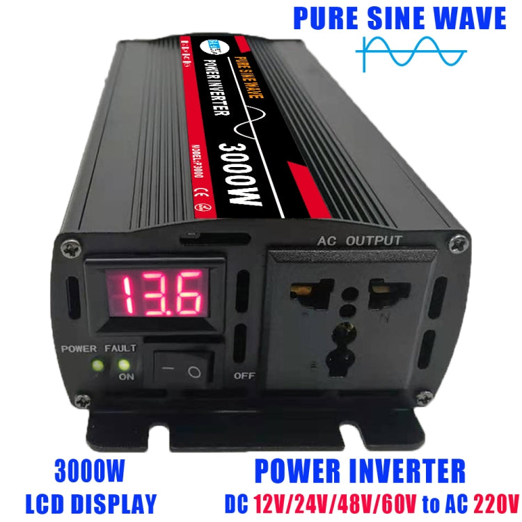 High Power Car Sine Wave Inverter Power Converter, 3000W (Actual 500W) 12V to 220V, 3000W (Actual 500W) 24V to 220V, 3000W (Actual 500W) 48V to 220V, 3000W (Actual 500W) 60V to 220V, 4000W (Actual 800W) 12V to 220V, 4000W (Actual 800W) 24V to 220V     ...