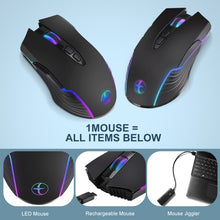 Load image into Gallery viewer, E50 2.4G Wireless Mouse Jiggler Portable Cordless Mouse With 7 Keys