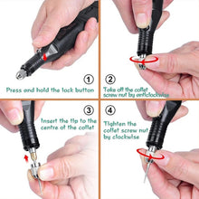 Load image into Gallery viewer, 70pcs/set Mini Electric Speed Adjustable Engraving Pen Micro Electric Drill, EU Plug, US Plug