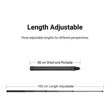 Load image into Gallery viewer, Carbon Fiber Extended Monopod Invisible Selfie Stick For Insta360  / DJI Action / GoPro / Xiao Yi Sports Camera, 1.5m, 3m, 5m