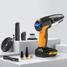 Load image into Gallery viewer, 5 In 1 60W  Double Motor Car Vacuum Cleaner With Blowing Air Pump Pressure Measuring Lighting Function, SUITU ST-6637 Wired, SUITU ST-6637  Wireless Model, SUITU ST-6637 Wired +Toolbox, SUITU ST-6637  Wireless+Toolbox