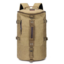 Load image into Gallery viewer, Outdoor Travel Man Canvas Double Shoulder Backpack Student Schoolbag