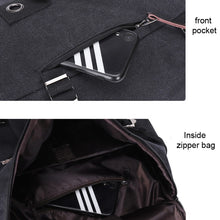 Load image into Gallery viewer, Outdoor Travel Man Canvas Double Shoulder Backpack Student Schoolbag