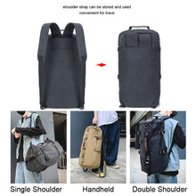 Load image into Gallery viewer, Outdoor Travel Man Canvas Double Shoulder Backpack Student Schoolbag