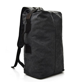FM308 Large Capacity Outdoor Travel Man Canvas Double Shoulder Backpack Student Schoolbag