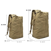 Load image into Gallery viewer, FM308 Large Capacity Outdoor Travel Man Canvas Double Shoulder Backpack Student Schoolbag