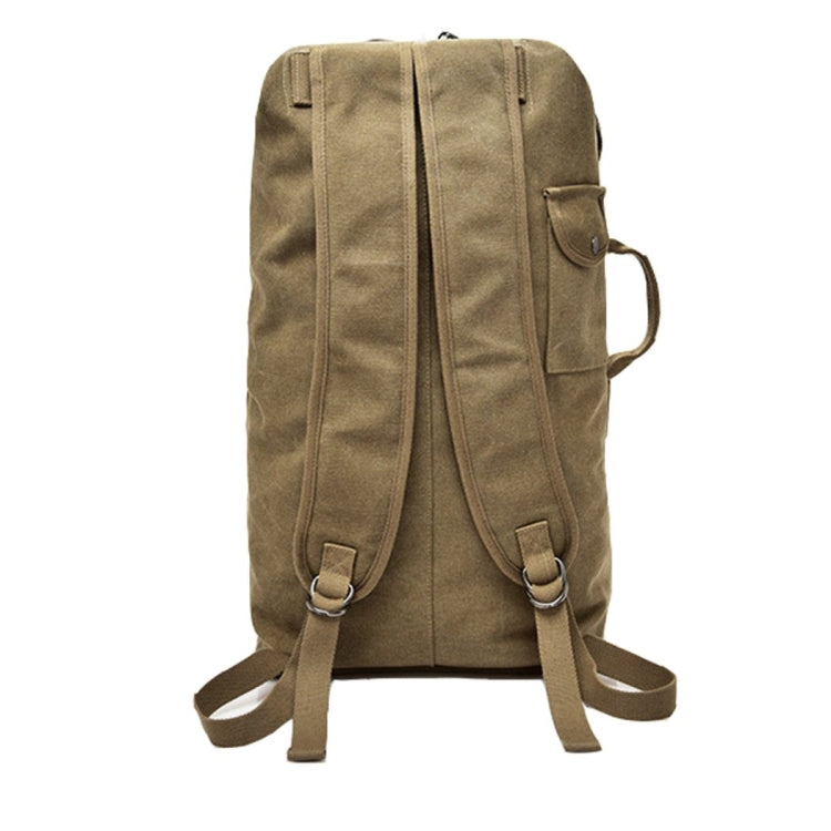 FM308 Large Capacity Outdoor Travel Man Canvas Double Shoulder Backpack Student Schoolbag