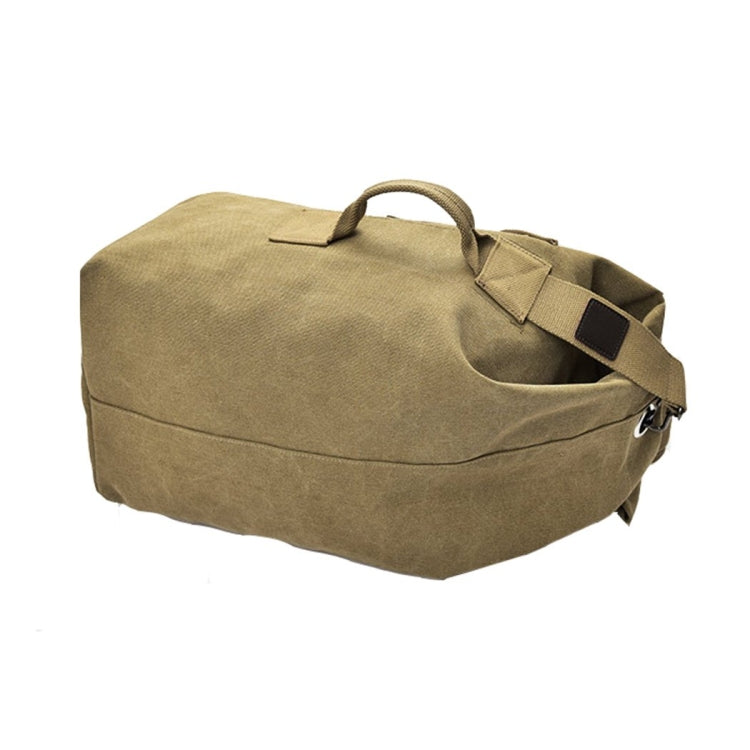 FM308 Large Capacity Outdoor Travel Man Canvas Double Shoulder Backpack Student Schoolbag