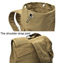 Load image into Gallery viewer, FM308 Large Capacity Outdoor Travel Man Canvas Double Shoulder Backpack Student Schoolbag