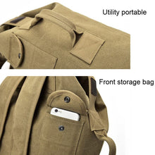 Load image into Gallery viewer, FM308 Large Capacity Outdoor Travel Man Canvas Double Shoulder Backpack Student Schoolbag