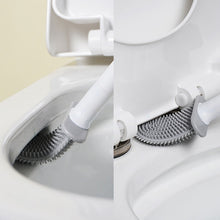Load image into Gallery viewer, Soft Rubber Toilet Brush Clamp No Dead Space Cleaning Brush, Drain, Leakage