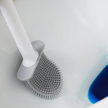 Load image into Gallery viewer, Soft Rubber Toilet Brush Clamp No Dead Space Cleaning Brush, Drain, Leakage