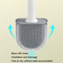 Load image into Gallery viewer, Soft Rubber Toilet Brush Clamp No Dead Space Cleaning Brush, Drain, Leakage
