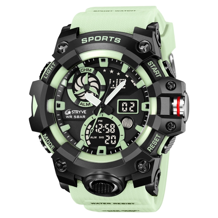 STRYVE S8027 Sports Multifunctional Luminous Dual Display Chronograph Student Watch