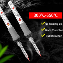 Load image into Gallery viewer, 100W 220V High-power Electric Soldering Iron Adjustable Temperature Soldering Tool CN Plug, 1pc, 2pcs Set 1, 2pcs Set 2, 4pcs Set