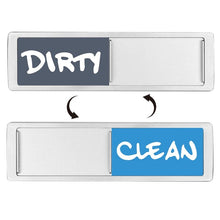 Load image into Gallery viewer, Dishwasher Magnet Clean Dirty Sign Double-Sided Refrigerator Magnet, Silver-Blue Gray, Black-Blue Gray, Silver-Black and White, Black-Black and White, Silver- Cat Claw), Turkish, Black Cat Claw, Black Love, Silver Love, Silver Gray White, Black Gray   ...