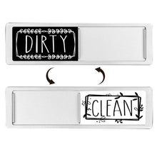 Load image into Gallery viewer, Dishwasher Magnet Clean Dirty Sign Double-Sided Refrigerator Magnet, Silver-Blue Gray, Black-Blue Gray, Silver-Black and White, Black-Black and White, Silver- Cat Claw), Turkish, Black Cat Claw, Black Love, Silver Love, Silver Gray White, Black Gray   ...