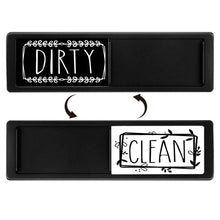 Load image into Gallery viewer, Dishwasher Magnet Clean Dirty Sign Double-Sided Refrigerator Magnet, Silver-Blue Gray, Black-Blue Gray, Silver-Black and White, Black-Black and White, Silver- Cat Claw), Turkish, Black Cat Claw, Black Love, Silver Love, Silver Gray White, Black Gray   ...