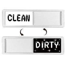 Load image into Gallery viewer, Dishwasher Magnet Clean Dirty Sign Double-Sided Refrigerator Magnet, Silver-Blue Gray, Black-Blue Gray, Silver-Black and White, Black-Black and White, Silver- Cat Claw), Turkish, Black Cat Claw, Black Love, Silver Love, Silver Gray White, Black Gray   ...