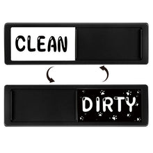 Load image into Gallery viewer, Dishwasher Magnet Clean Dirty Sign Double-Sided Refrigerator Magnet, Silver-Blue Gray, Black-Blue Gray, Silver-Black and White, Black-Black and White, Silver- Cat Claw), Turkish, Black Cat Claw, Black Love, Silver Love, Silver Gray White, Black Gray   ...