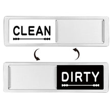 Load image into Gallery viewer, Dishwasher Magnet Clean Dirty Sign Double-Sided Refrigerator Magnet, Silver-Blue Gray, Black-Blue Gray, Silver-Black and White, Black-Black and White, Silver- Cat Claw), Turkish, Black Cat Claw, Black Love, Silver Love, Silver Gray White, Black Gray   ...